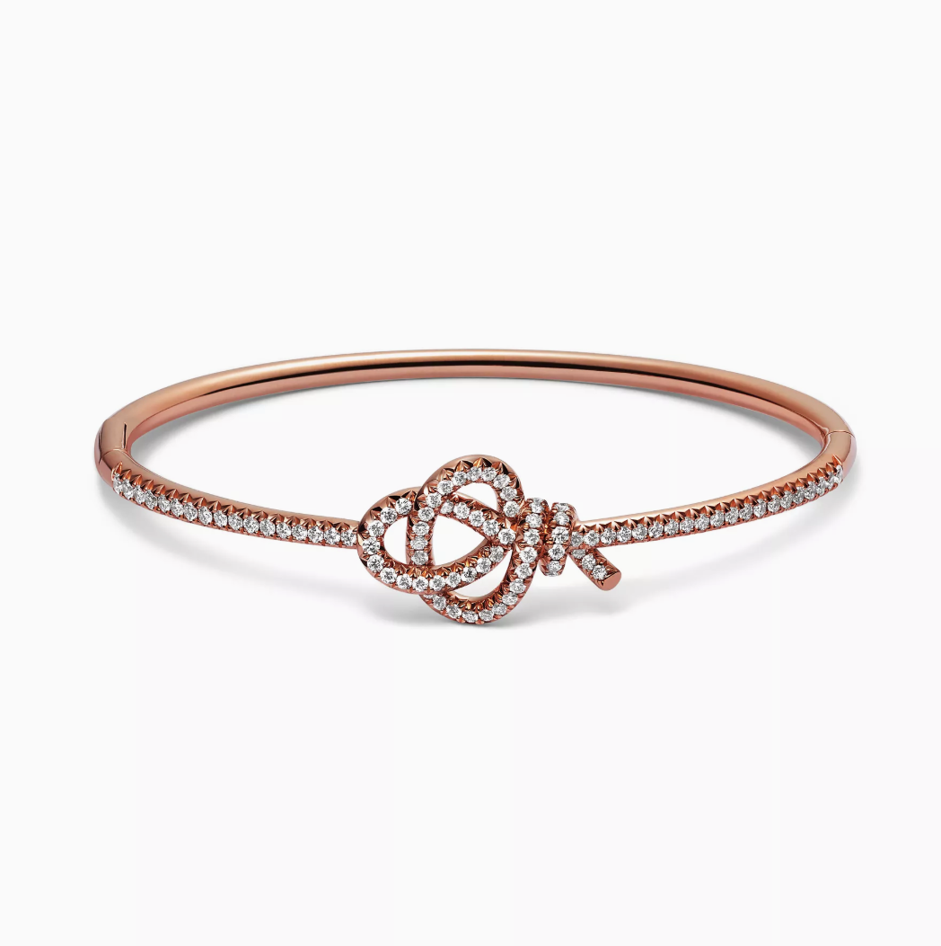 티파니 노트 힌지드 브레이슬릿 파베 